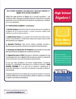 High School Algebra I (Spanish Edition)
