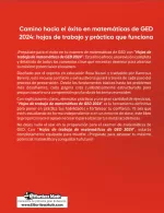 GED Math Workbook 2024 (Spanish Edition)