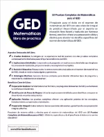 10 GED Math Practice Tests (Spanish Edition)