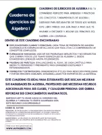 Algebra I Practice Workbook (Spanish Edition)