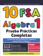 10 FSA Algebra I Practice Tests (Spanish Edition)