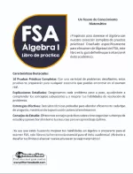 10 FSA Algebra I Practice Tests (Spanish Edition)