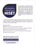 HiSET Math Practice Workbook 2023 (Spanish Edition)