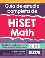 HiSET Math Study Guide 2023-2024 (Spanish Edition)