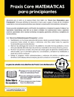 Praxis Core Math for Beginners (Spanish)