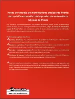Praxis Basic Math Workbook (Spanish Edition)
