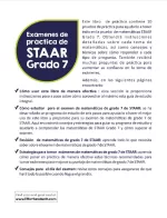 STAAR Grade 7 Math Practice Tests (Spanish Edition)