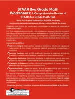 STAAR Grade 8 Math Worksheets (Spanish Edition)