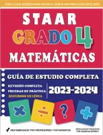 STAAR Grade 4 Math Study Guide (Spanish Edition)