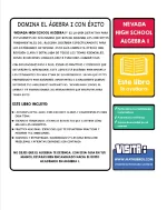 Nevada High School Algebra I (Spanish Edition)