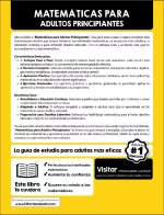 Adults Math for Beginners (Spanish Edition)