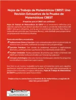 CBEST Math Workbook (Spanish Edition)