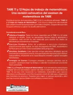 TABE 11 & 12 Math Workbook (Spanish