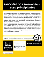 PARCC Grade 6 Math for Beginners (Spanish Edition)