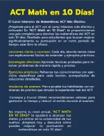 ACT Math in 10 Days! (Spanish Edition)