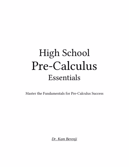 Pre-Calculus Essentials